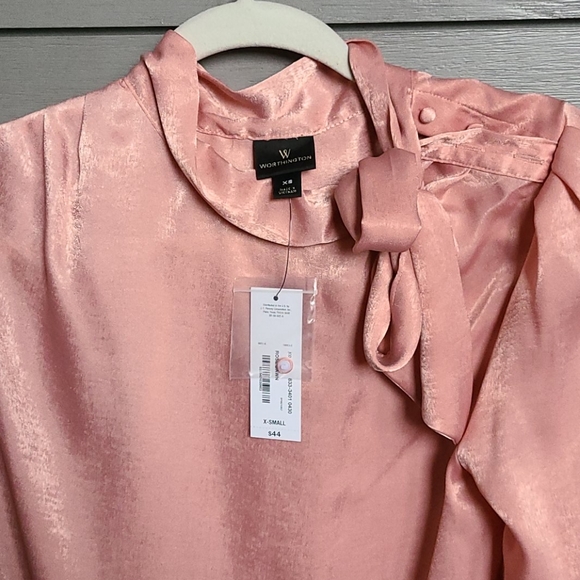 NWT Worthington Women's Long Sleeve Blouse - Picture 2 of 4